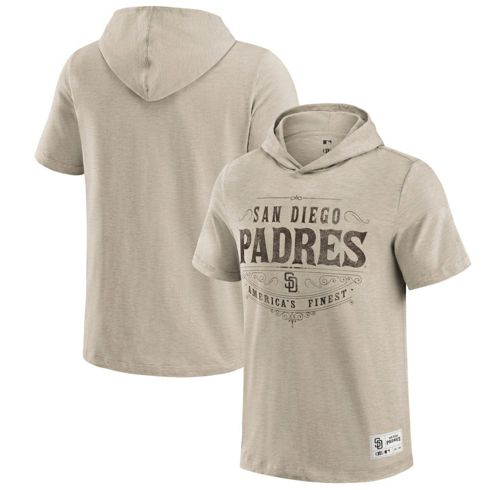 San Diego Padres Darius Rucker Collection by Fanatics Hooded T-Shirt - Tan - Fanatics Lifestyle