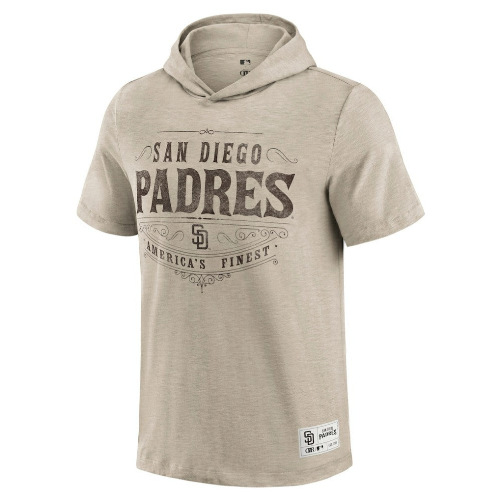 San Diego Padres Darius Rucker Collection by Fanatics Hooded T-Shirt - Tan - Fanatics Lifestyle