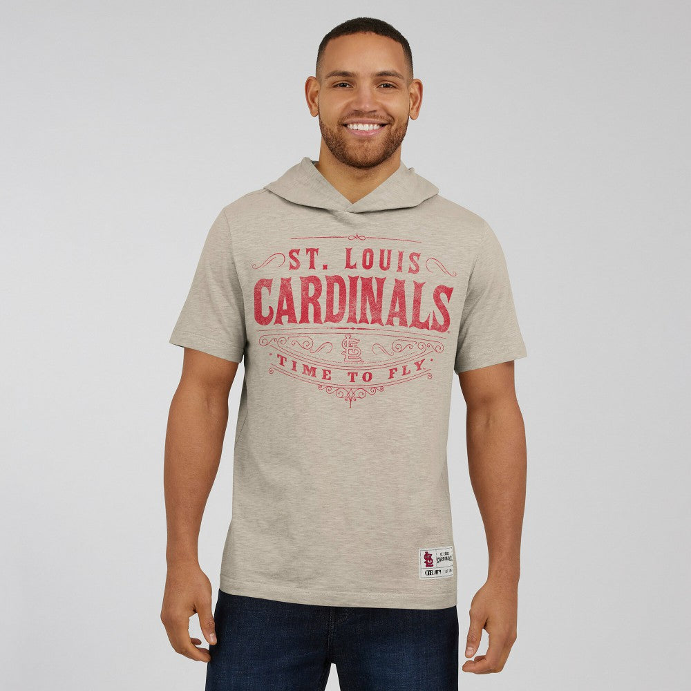 St. Louis Cardinals Darius Rucker Collection by Fanatics Hooded T-Shirt - Tan - Fanatics Discount