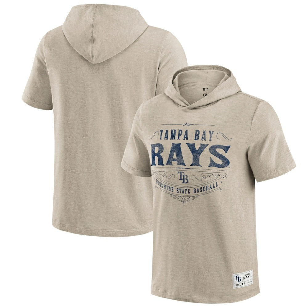Tampa Bay Rays Darius Rucker Collection by Fanatics Hooded T-Shirt - Tan - Fanatics Discount
