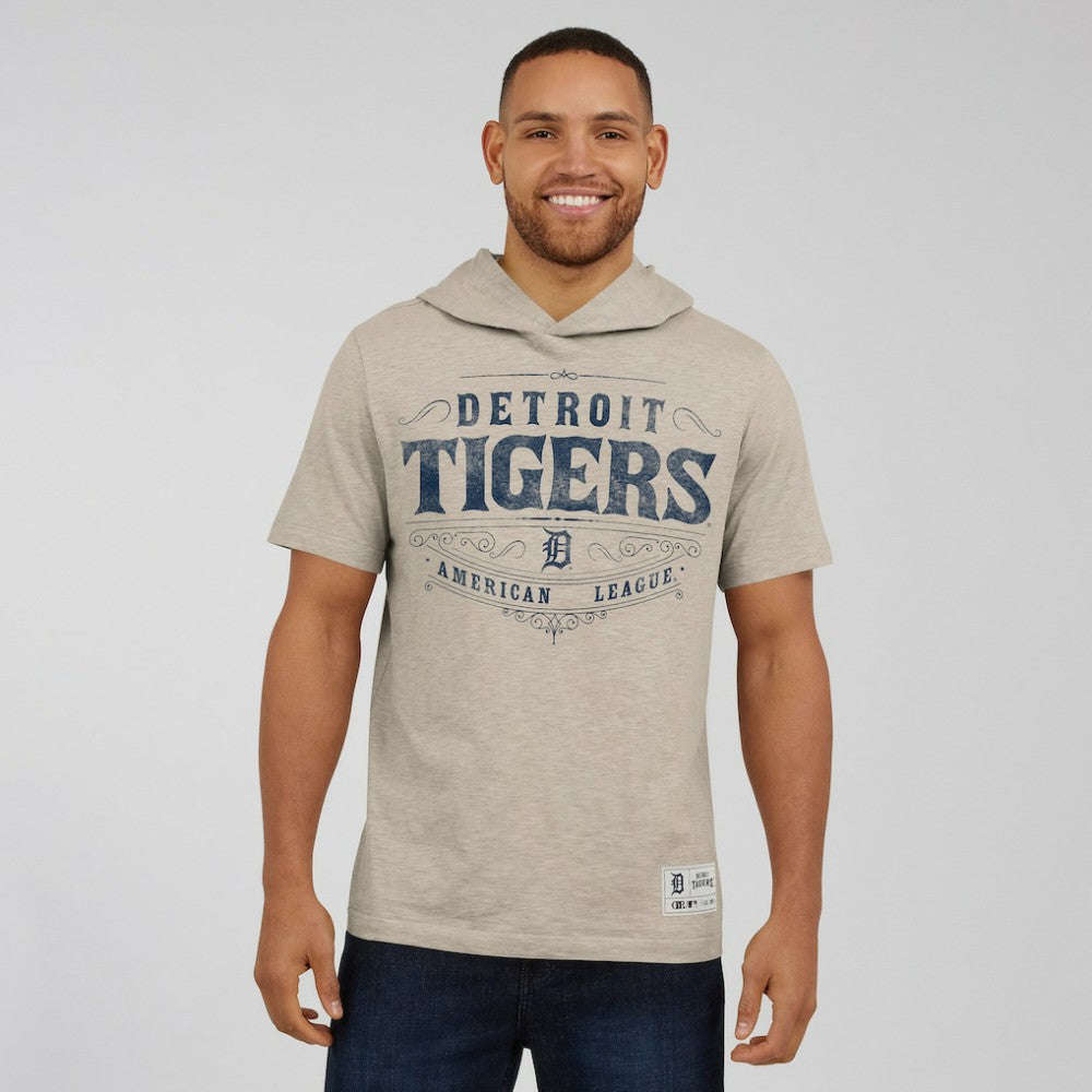 Detroit Tigers Darius Rucker Collection by Fanatics Hooded T-Shirt - Tan - Fanatics Lifestyle