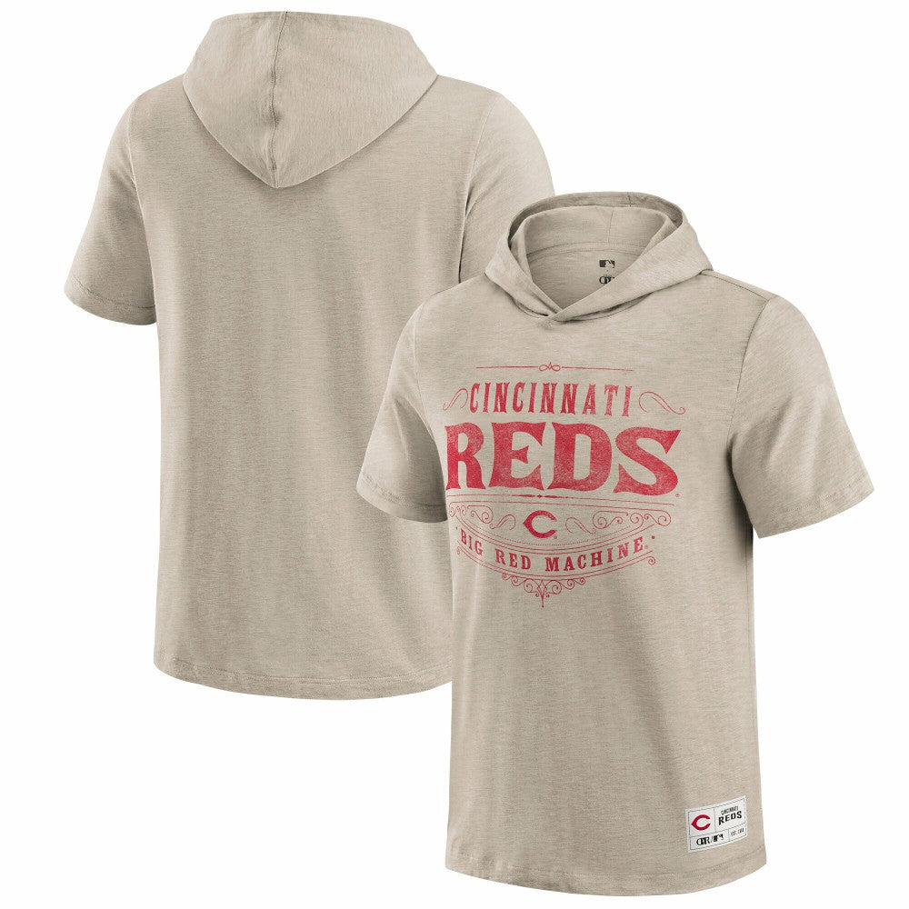 Cincinnati Reds Darius Rucker Collection by Fanatics Hooded T-Shirt - Tan - Fanatics Online
