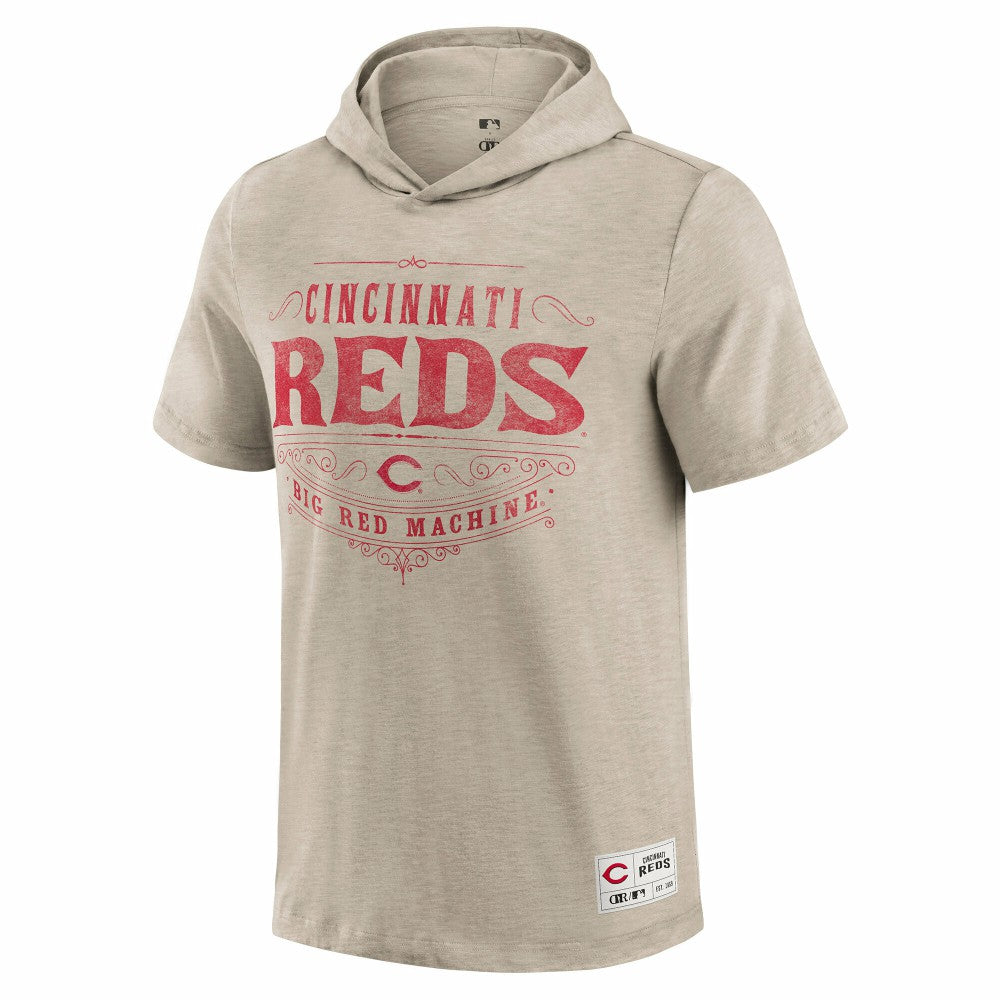 Cincinnati Reds Darius Rucker Collection by Fanatics Hooded T-Shirt - Tan - Fanatics Online