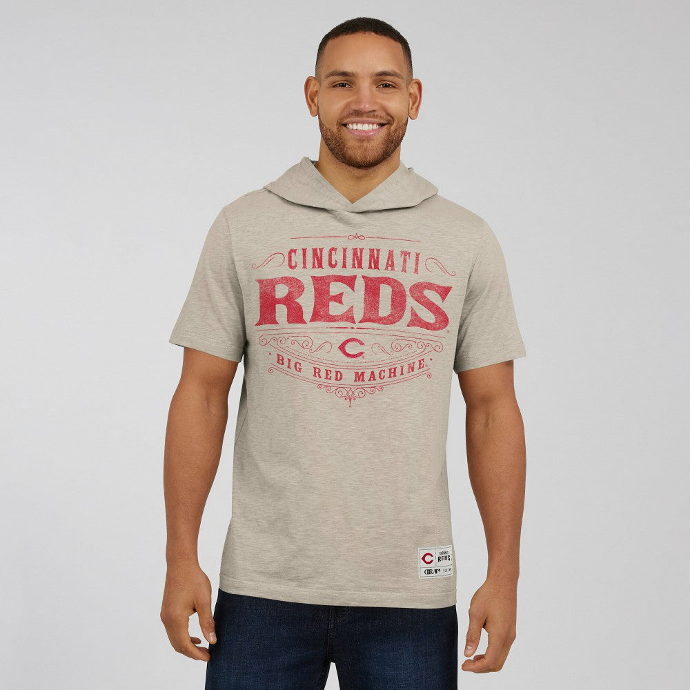 Cincinnati Reds Darius Rucker Collection by Fanatics Hooded T-Shirt - Tan - Fanatics Online