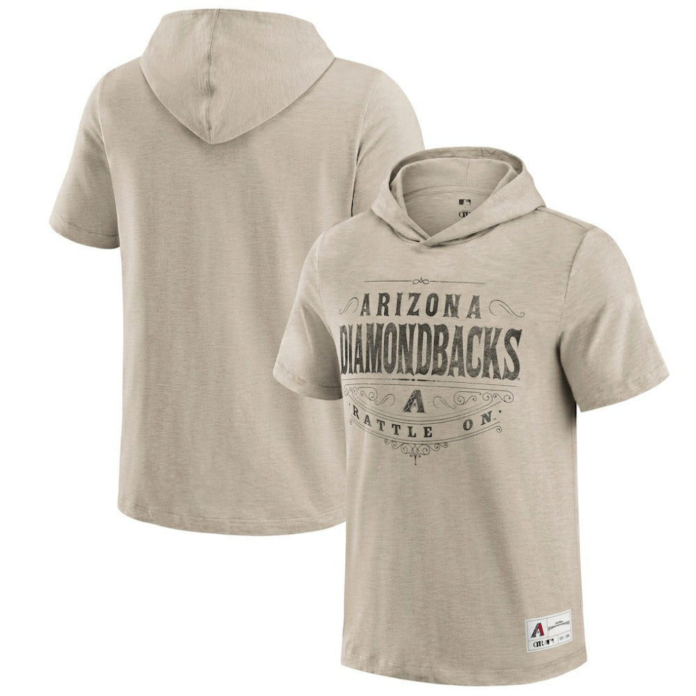 Arizona Diamondbacks Darius Rucker Collection by Fanatics Hooded T-Shirt - Tan - Fanatics on Sale