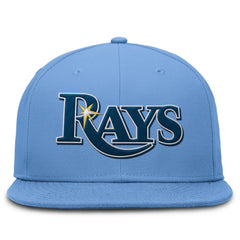 Tampa Bay Rays Nike True Round Bill Performance Fitted Hat - Light Blue - Nike Sale