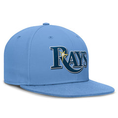 Tampa Bay Rays Nike True Round Bill Performance Fitted Hat - Light Blue - Nike Sale