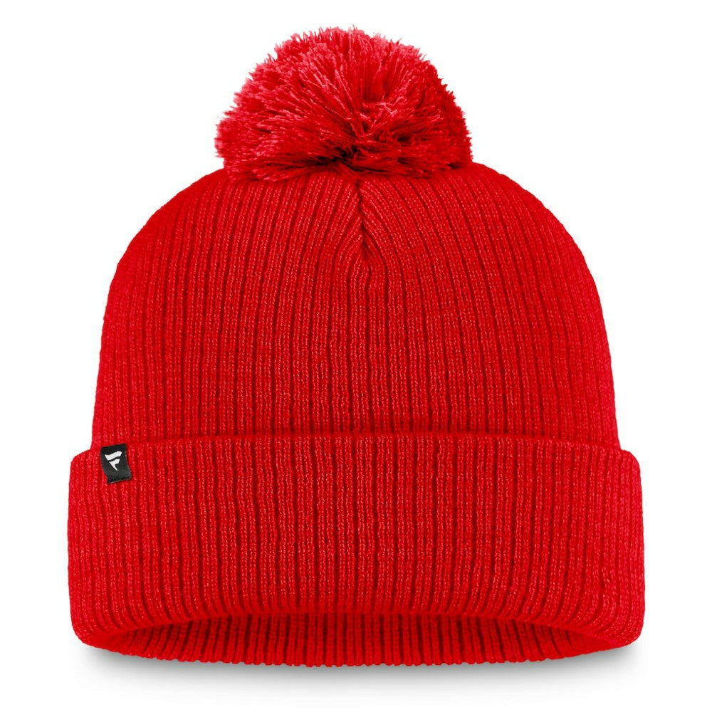 Calgary Flames Fanatics Women's Cuffed Knit Hat with Pom - Red - NHL 202682321