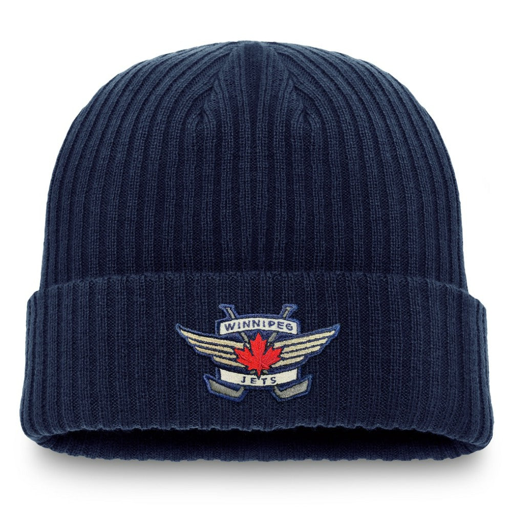 Winnipeg Jets Fanatics Component Cuffed Knit Hat - Navy - NHL 202682507