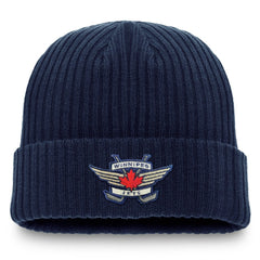 Winnipeg Jets Fanatics Component Cuffed Knit Hat - Navy - NHL 202682507