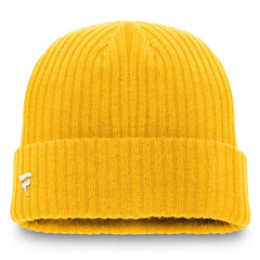 Nashville Predators Fanatics Component Cuffed Knit Hat - Gold - NHL 202682515