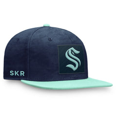 Seattle Kraken Fanatics Authentic Pro Rink Snapback Hat - Deep Sea Blue/Light Blue - NHL 202682652