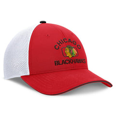 Chicago Blackhawks Fanatics Authentic Pro Rink Adjustable Trucker Hat - Red/White - NHL 202682669