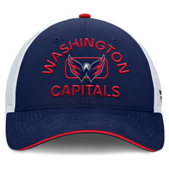 Washington Capitals Fanatics Authentic Pro Rink Adjustable Trucker Hat - Navy/White - NHL 202682671