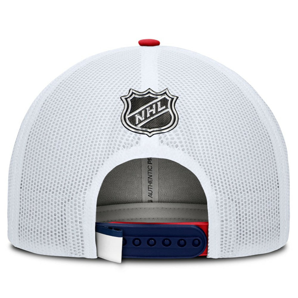 Washington Capitals Fanatics Authentic Pro Rink Adjustable Trucker Hat - Navy/White - NHL 202682671