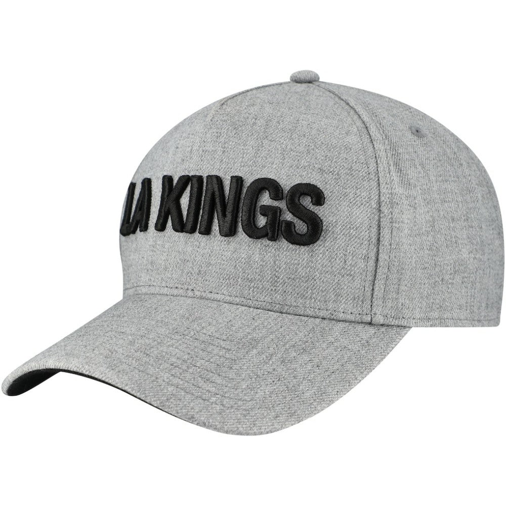 Los Angeles Kings Fanatics Elements A-Frame Leather Strapback Hat - Heather Gray - NHL 202682850