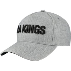 Los Angeles Kings Fanatics Elements A-Frame Leather Strapback Hat - Heather Gray - NHL 202682850