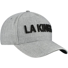 Los Angeles Kings Fanatics Elements A-Frame Leather Strapback Hat - Heather Gray - NHL 202682850