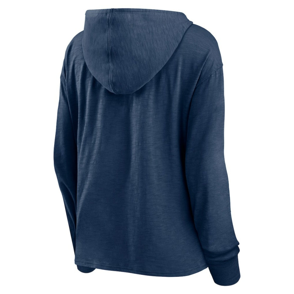 Winnipeg Jets Fanatics Women's Faded Pullover Hoodie - Heather Navy - NHL 202683191