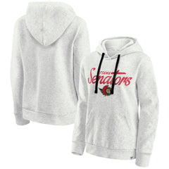 Ottawa Senators Fanatics Women's True Classics Quilted Pullover Hoodie - Oatmeal - NHL 202683196