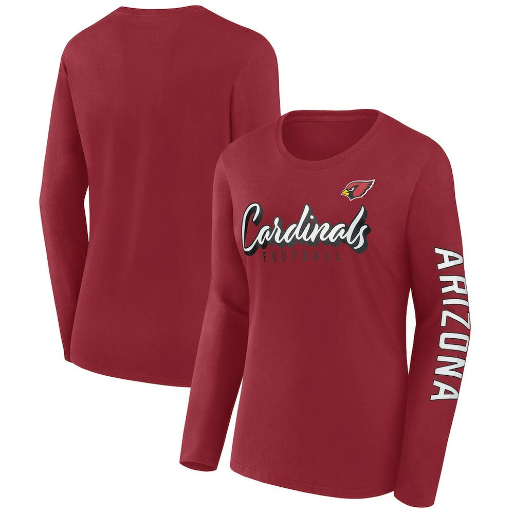 Fanatics Arizona Cardinals Women's Cheerleader Long Sleeve T-Shirt Cardinal