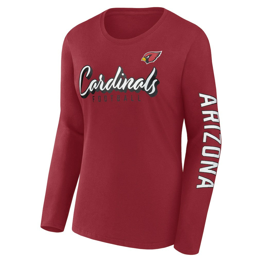 Fanatics Arizona Cardinals Women's Cheerleader Long Sleeve T-Shirt Cardinal