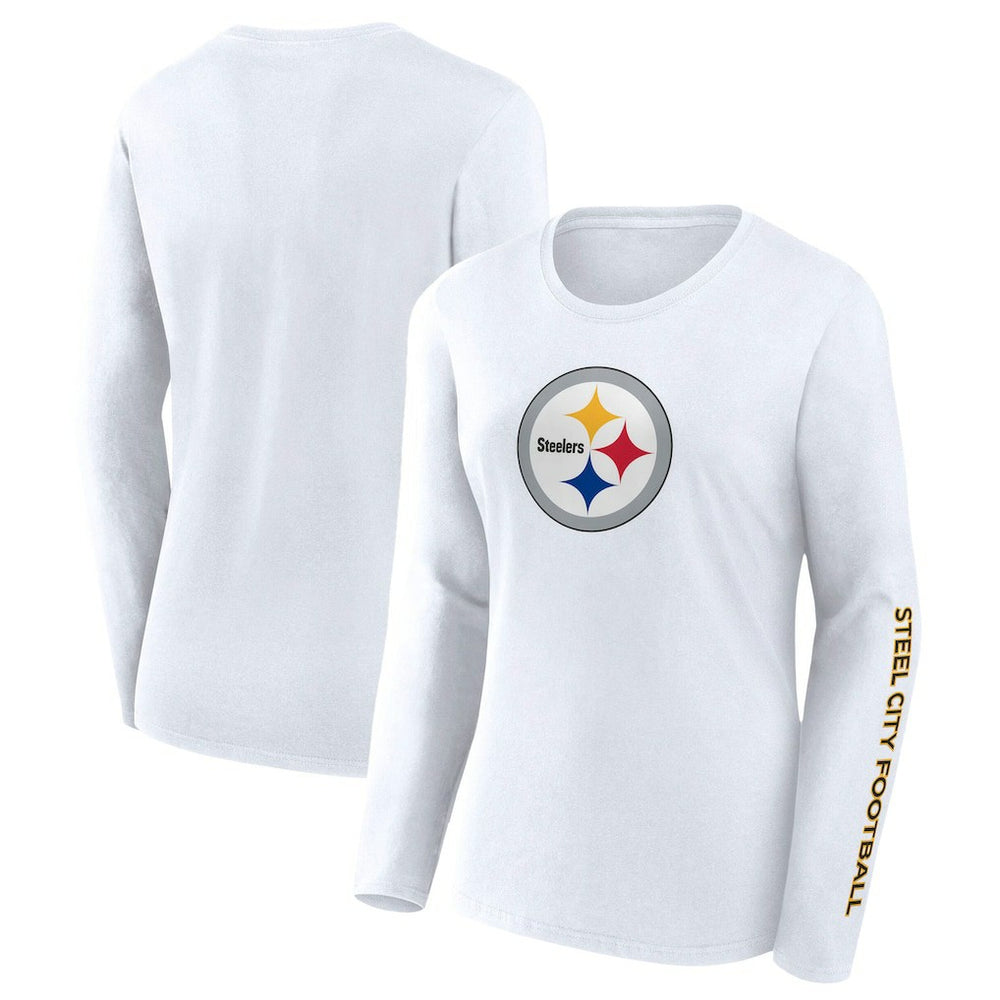 Fanatics Pittsburgh Steelers Women's Long Sleeve T-Shirt White