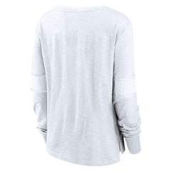 Seattle Kraken Fanatics Women's White Out Lace-Up Fashion Long Sleeve T-Shirt - NHL 202683375