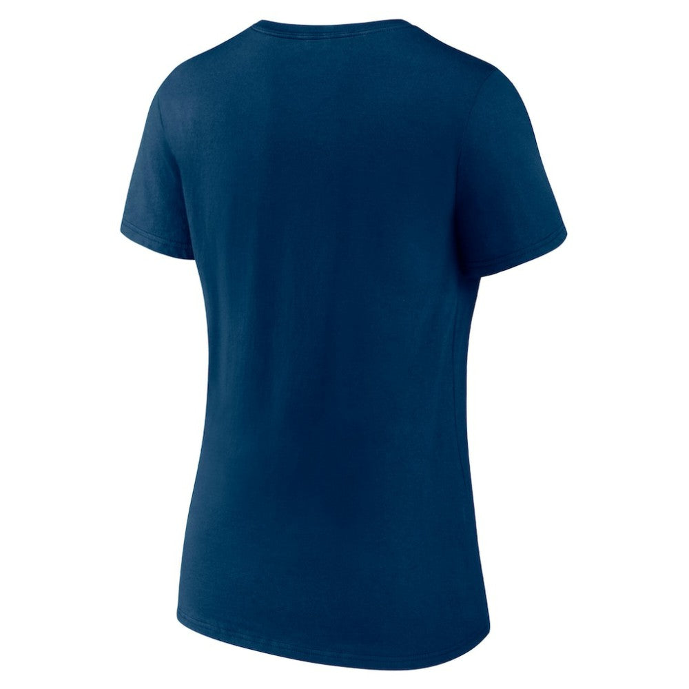 Seattle Kraken Fanatics Women's V-Neck T-Shirt - Deep Sea Blue - NHL 202683616