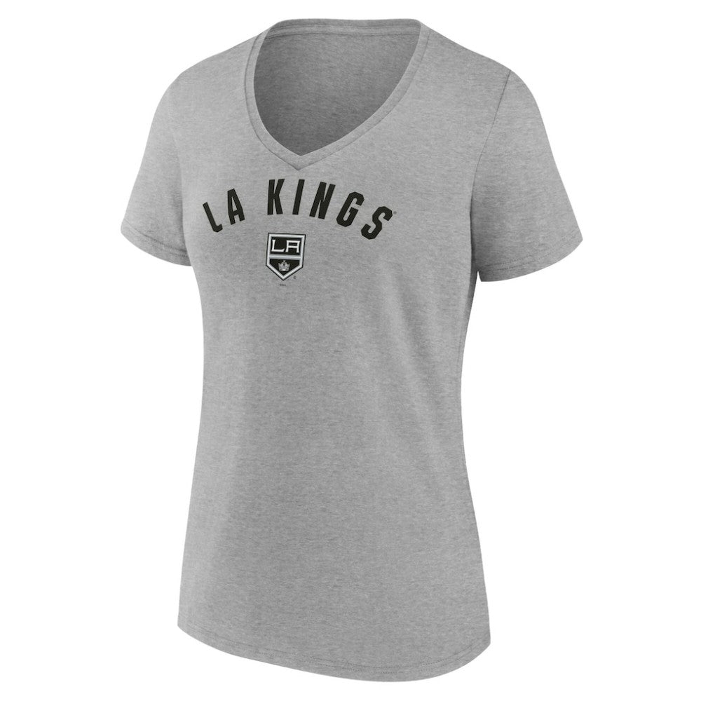 Los Angeles Kings Fanatics Women's V-Neck T-Shirt - Gray - NHL 202683620