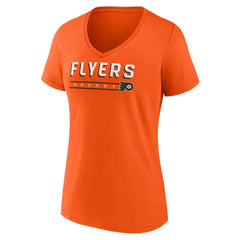 Philadelphia Flyers Fanatics Women's V-Neck T-Shirt - Orange - NHL 202683636