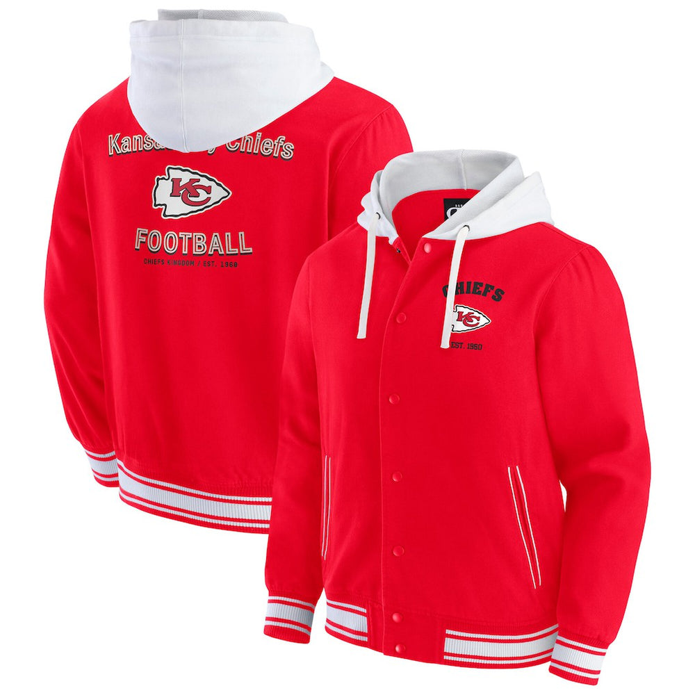 Fanatics Kansas City Chiefs Darius Rucker Collection Full-Snap Hoodie Jacket Red