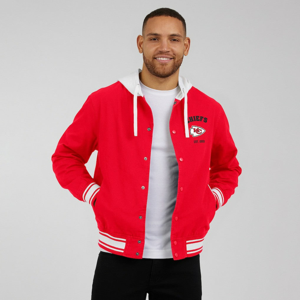 Fanatics Kansas City Chiefs Darius Rucker Collection Full-Snap Hoodie Jacket Red