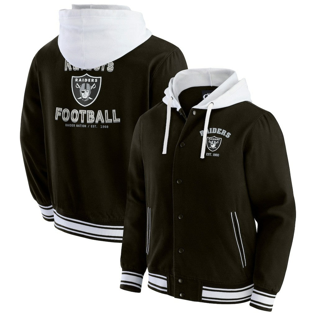 Fanatics Las Vegas Raiders Darius Rucker Collection Full-Snap Hoodie Jacket Black