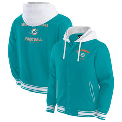 Fanatics Miami Dolphins Darius Rucker Collection Full-Snap Hoodie Jacket Aqua