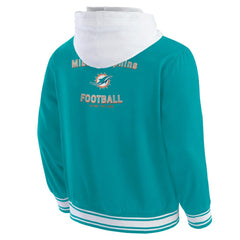 Fanatics Miami Dolphins Darius Rucker Collection Full-Snap Hoodie Jacket Aqua