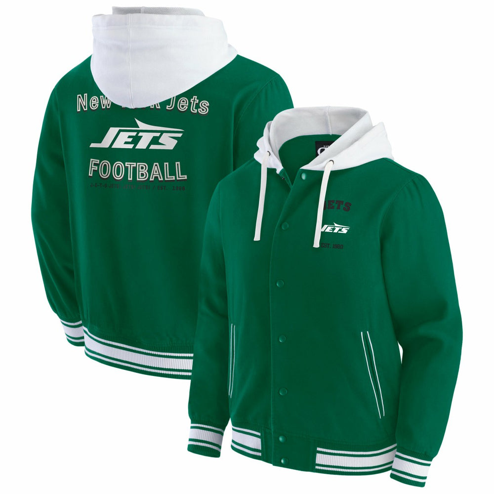 Fanatics New York Jets Darius Rucker Collection Full-Snap Hoodie Jacket Green