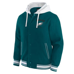 Fanatics Philadelphia Eagles Darius Rucker Collection Full-Snap Hoodie Jacket Midnight Green