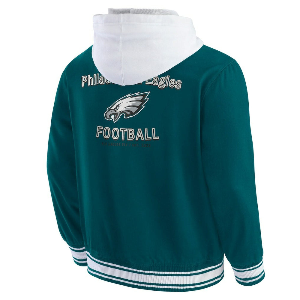 Fanatics Philadelphia Eagles Darius Rucker Collection Full-Snap Hoodie Jacket Midnight Green