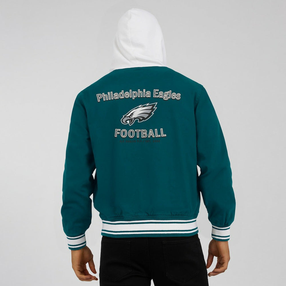 Fanatics Philadelphia Eagles Darius Rucker Collection Full-Snap Hoodie Jacket Midnight Green