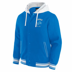 Fanatics Detroit Lions Darius Rucker Collection Full-Snap Hoodie Jacket Blue