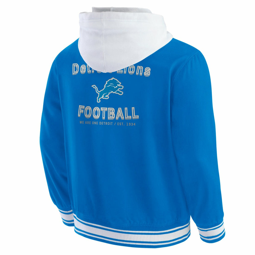 Fanatics Detroit Lions Darius Rucker Collection Full-Snap Hoodie Jacket Blue