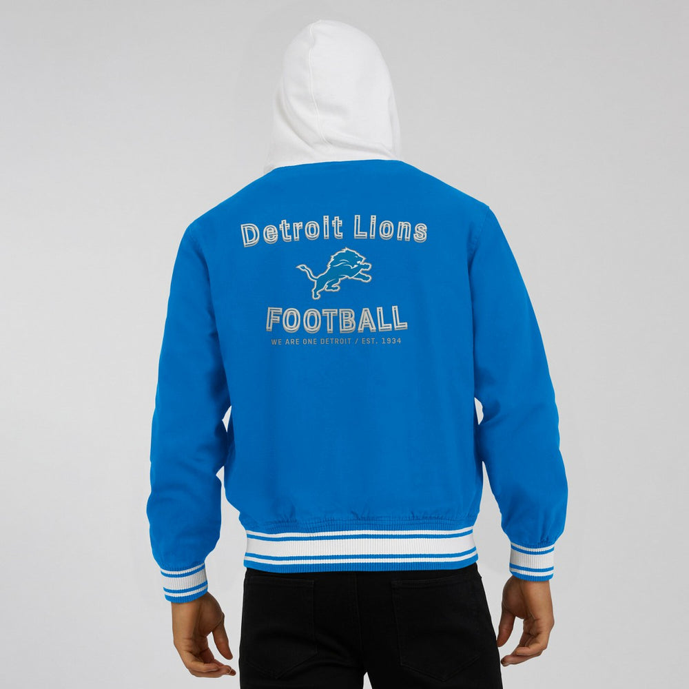 Fanatics Detroit Lions Darius Rucker Collection Full-Snap Hoodie Jacket Blue