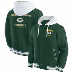 Fanatics Green Bay Packers Darius Rucker Collection Full-Snap Hoodie Jacket Green