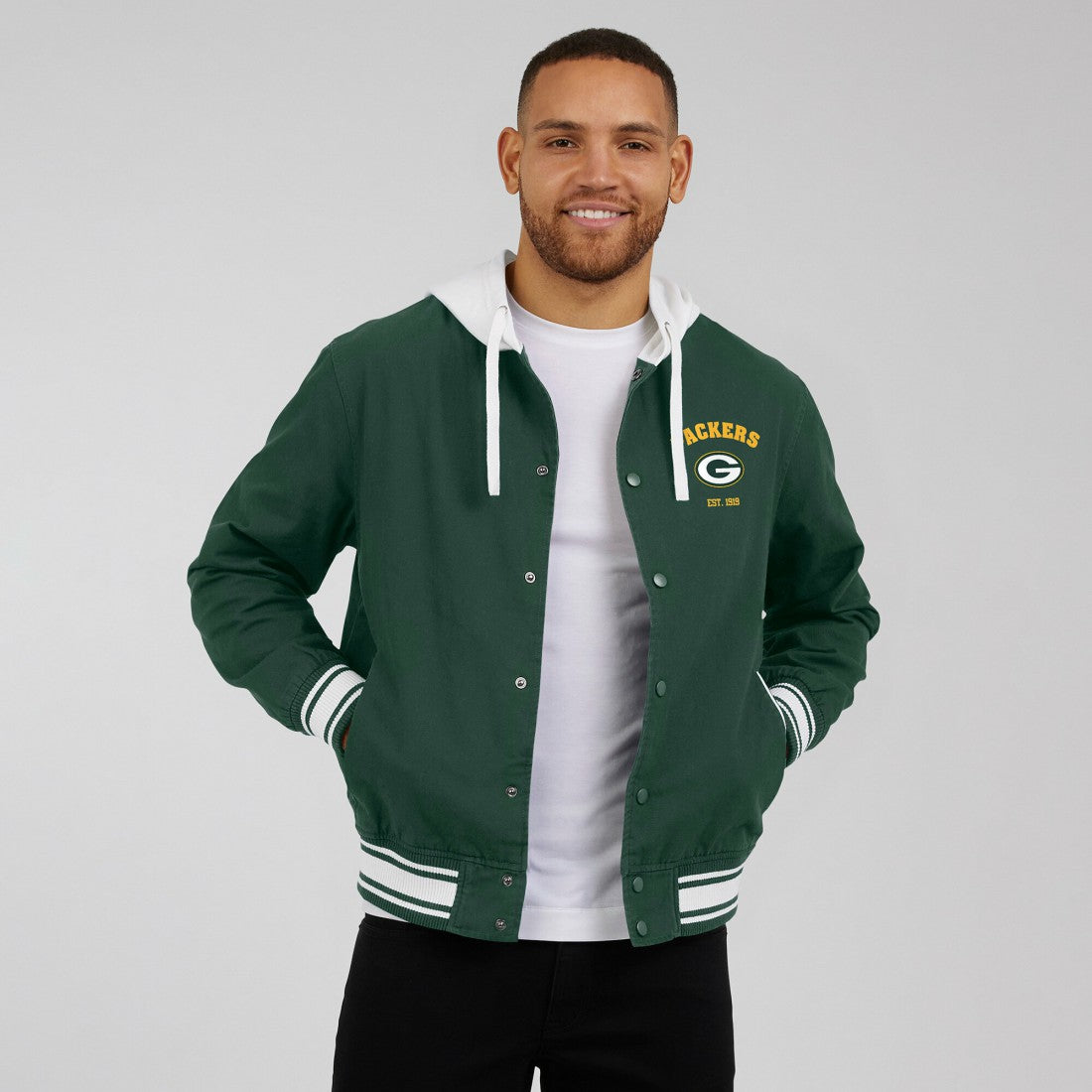 Fanatics Green Bay Packers Darius Rucker Collection Full-Snap Hoodie Jacket Green