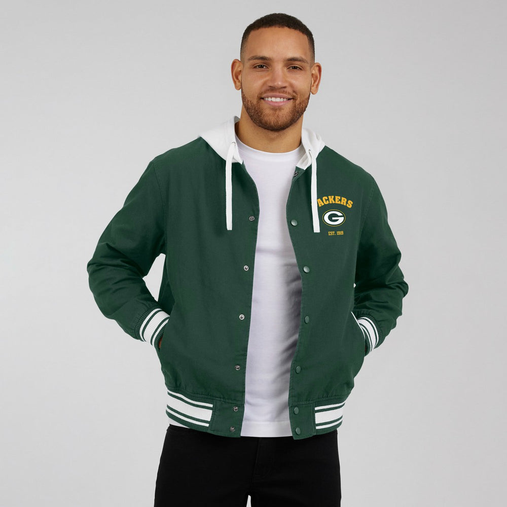 Fanatics Green Bay Packers Darius Rucker Collection Full-Snap Hoodie Jacket Green
