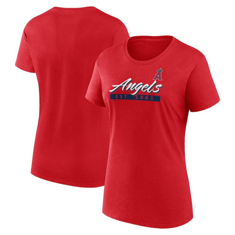 Los Angeles Angels Fanatics Women's Risk T-Shirt - Red - Fanatics Sale