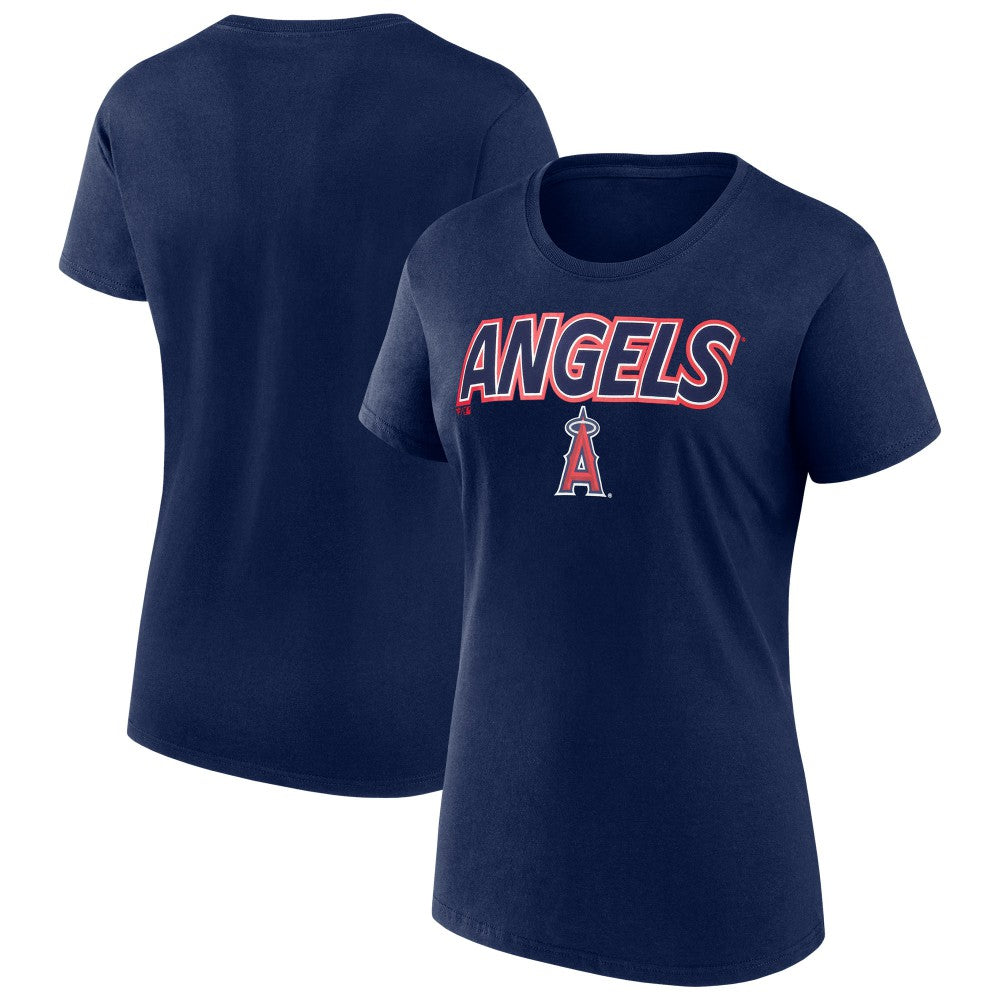 Los Angeles Angels Fanatics Women's Risk T-Shirt - Navy - Fanatics Discount