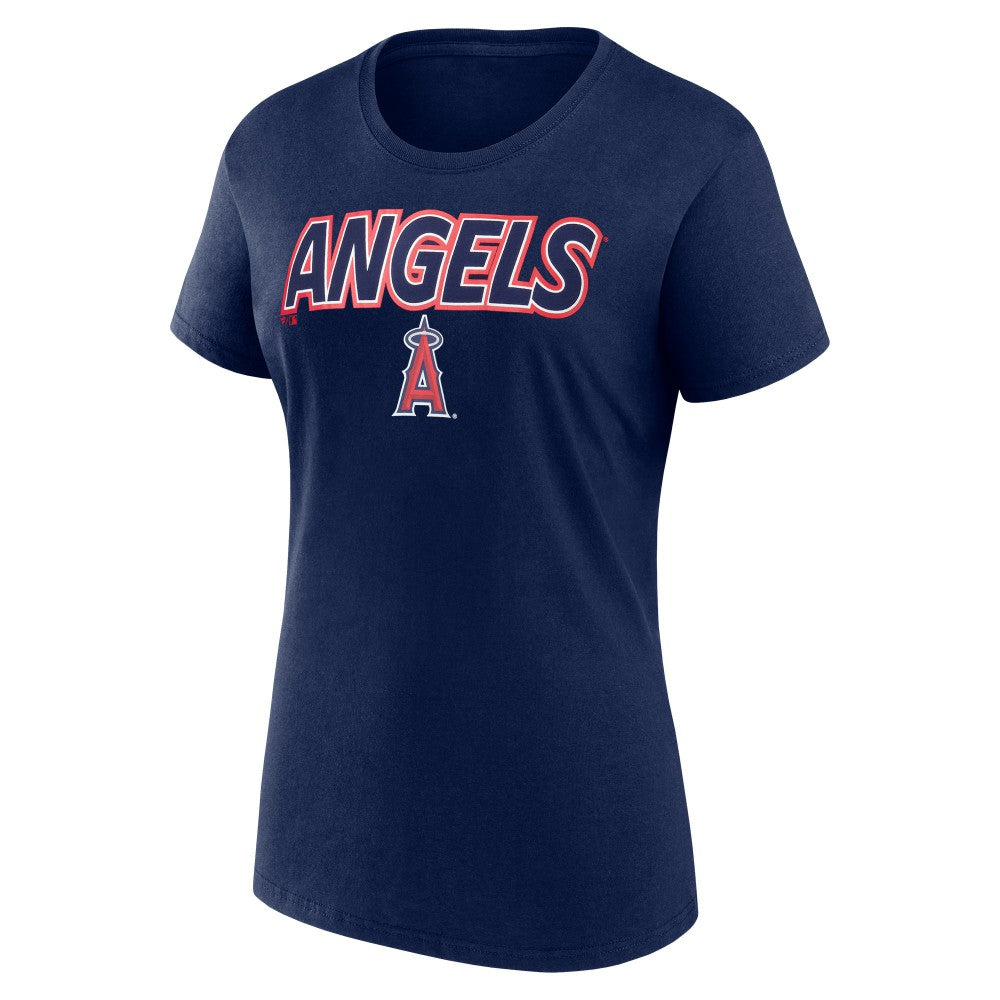 Los Angeles Angels Fanatics Women's Risk T-Shirt - Navy - Fanatics Discount