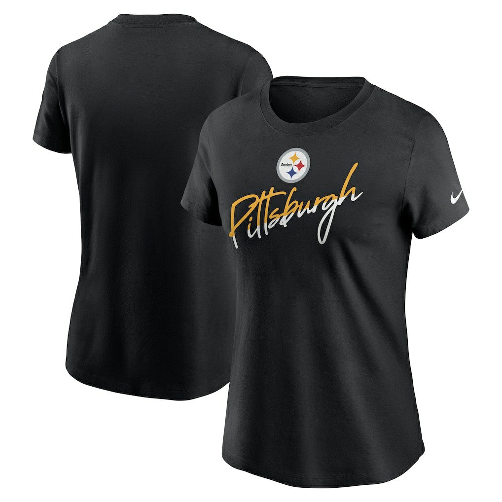 Nike Pittsburgh Steelers Women's Team City Roll T-Shirt Black